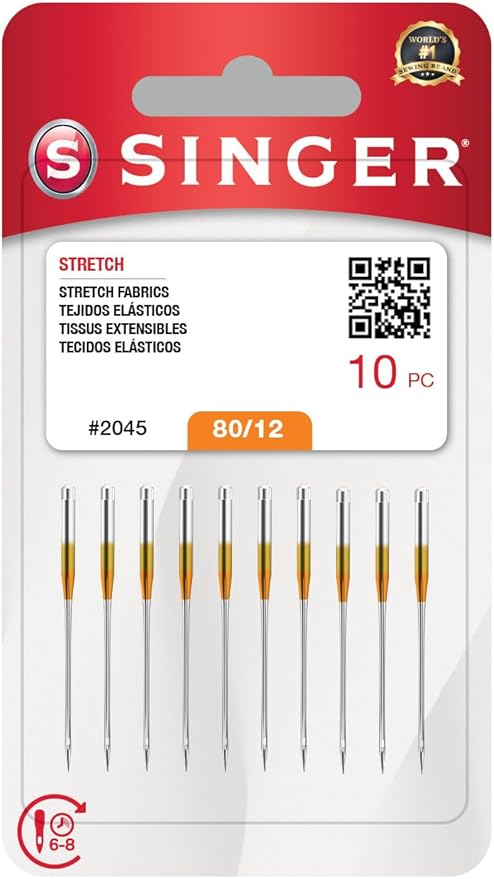 NEEDLE SINGER® 2045 #80-12 BLISTER 10 NEEDLE
