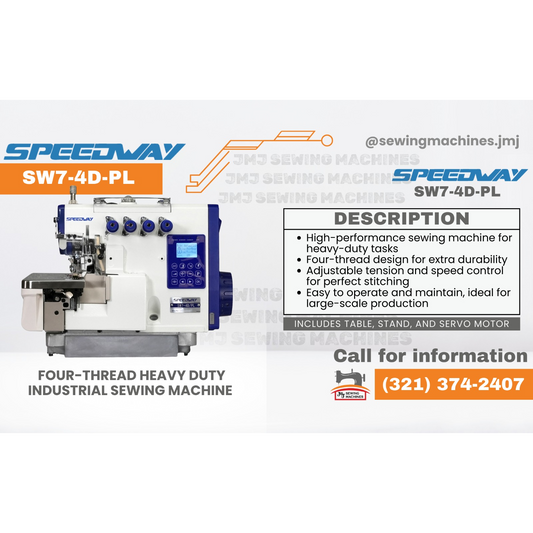 SPEEDWAY SW7-4D/PL Overlock con Inteligencia Artificial. image 0