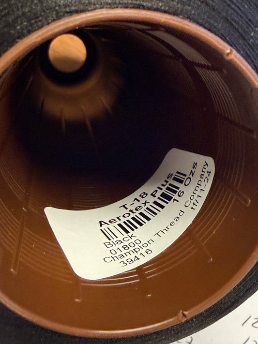 THREAD T-18 BLACK-1800 HILAZA OVERLOCK 16oz