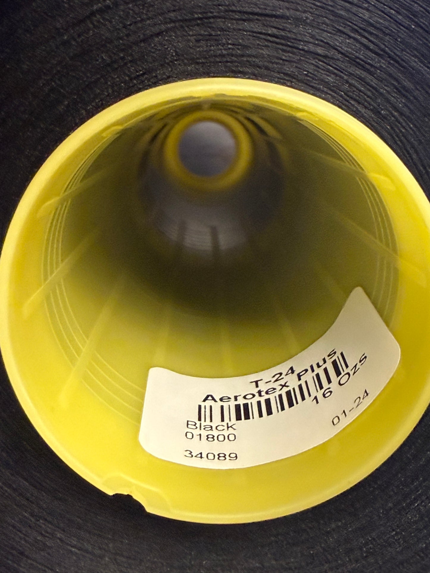THREAD T-24 AEROTEX PLUS BLACK 1800 HILAZA ( OVERLOCK )16oz