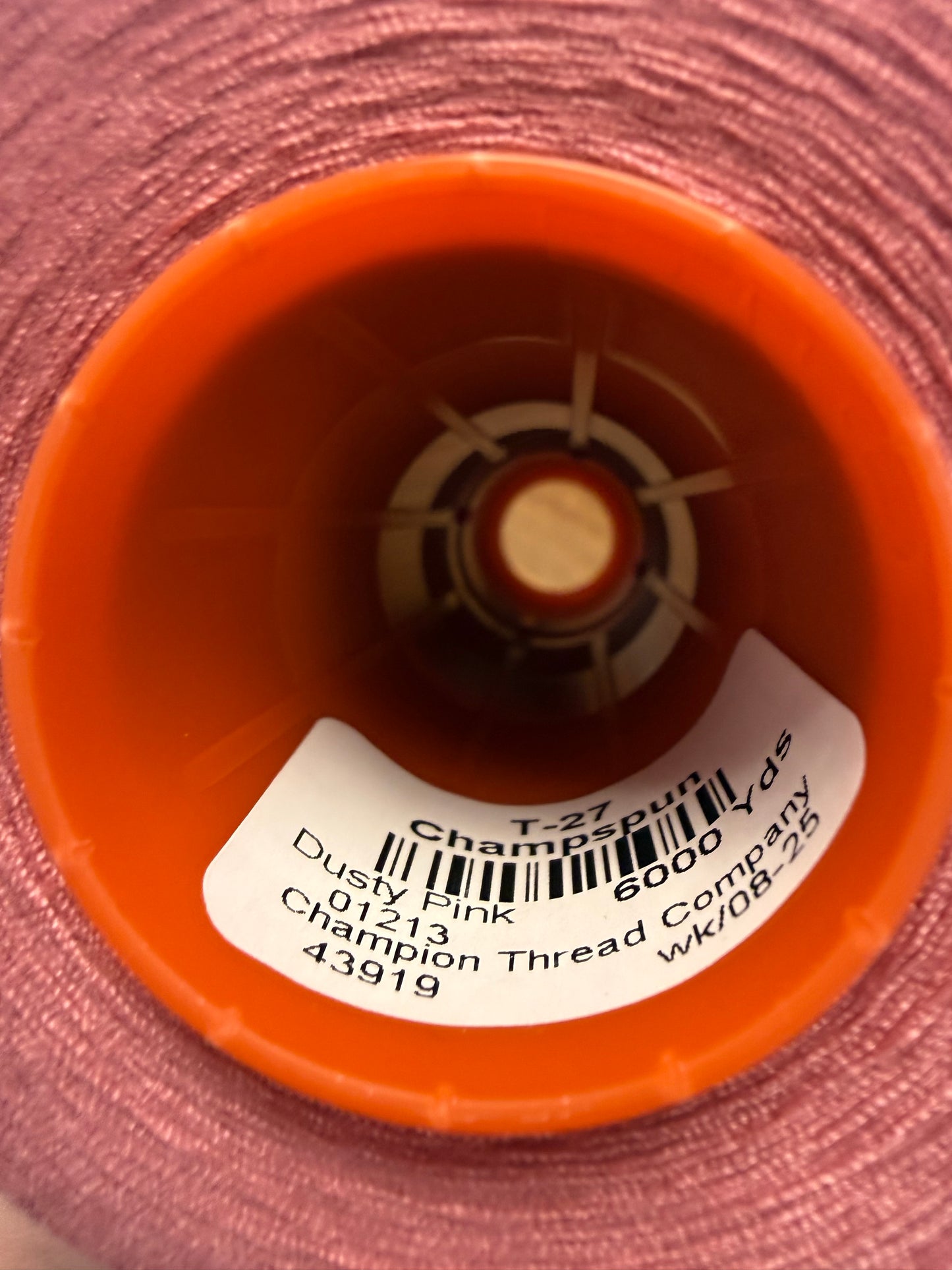 THREAD T-27 DUSTY PINK-1213 POLYESTER CHAMPSPUN 6000 Yds