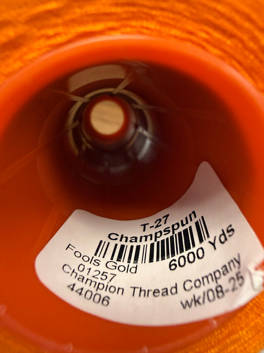 THREAD T-27 FOOLS GOLD-1257 POLYESTER CHAMPSPUN 6000 Yds