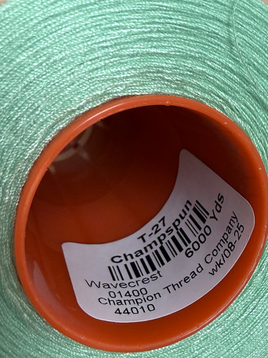 THREAD T-27 WAVECREST-1400 POLYESTER CHAMPSPUN 6000 Yds