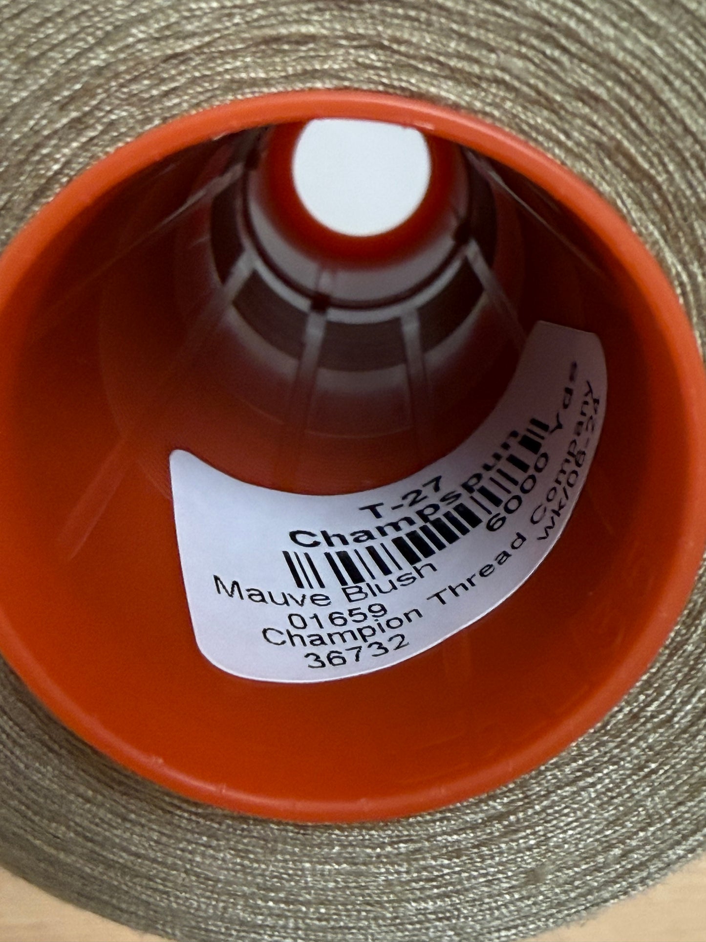 THREAD T-27 MAUVE BLUSH-1659 POLYESTER CHAMPSPUN 6000 Yds