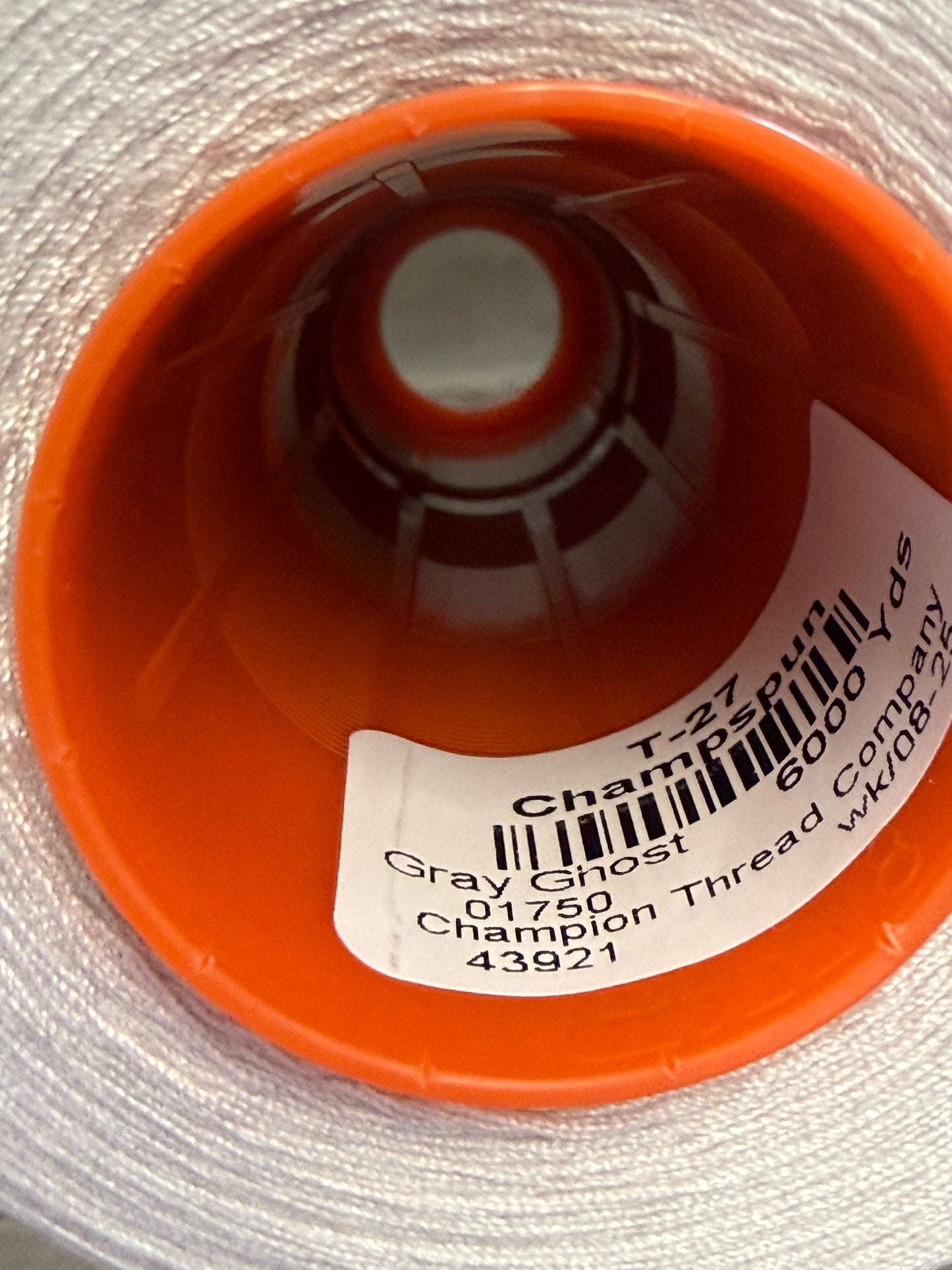 THREAD T-27 GRAY GHOST-1750 POLYESTER CHAMPSPUN 6000 Yds