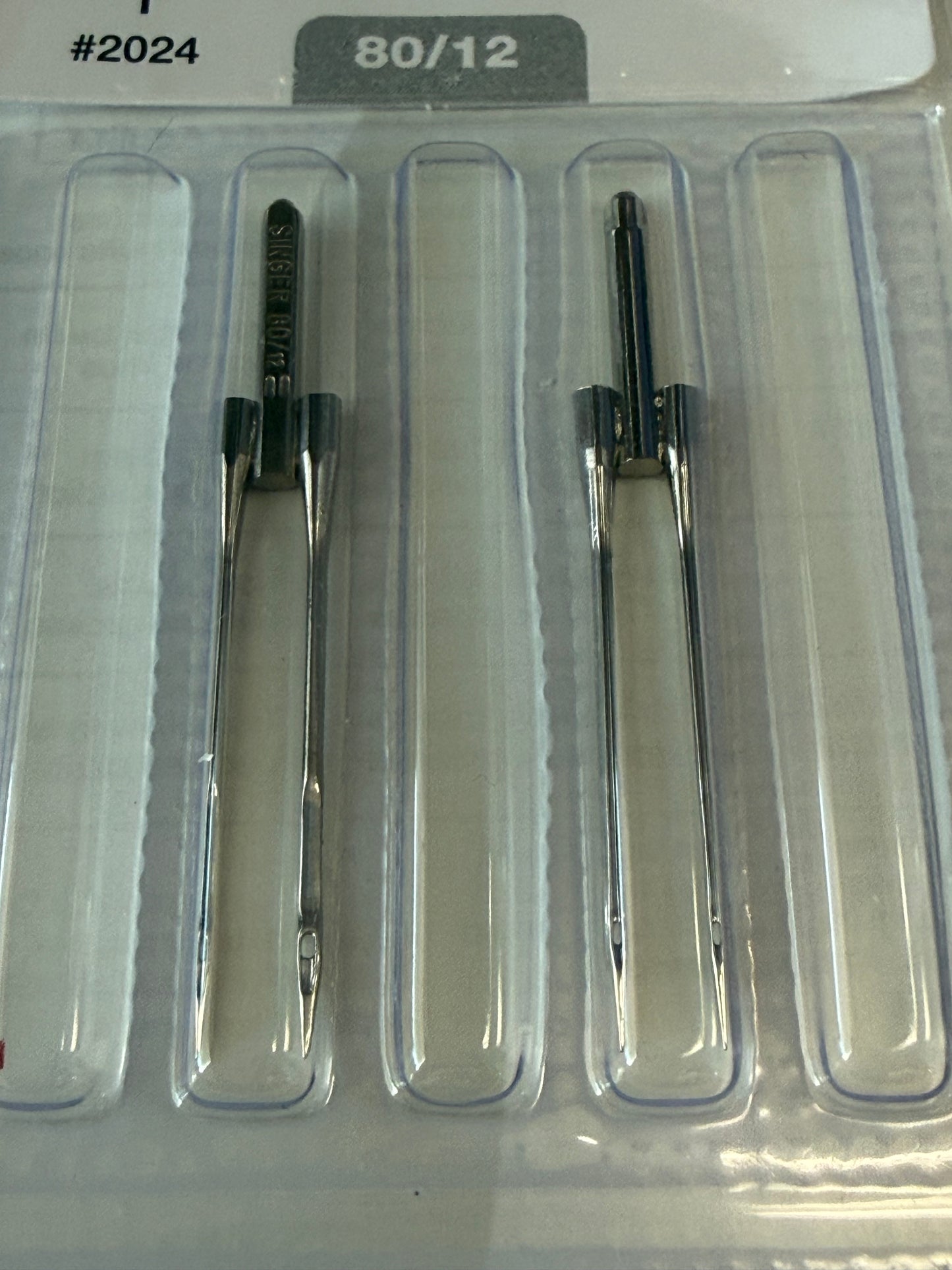NEEDLE SINGER® 2024 #80-12 4mm BLISTER 2 NEEDLE
