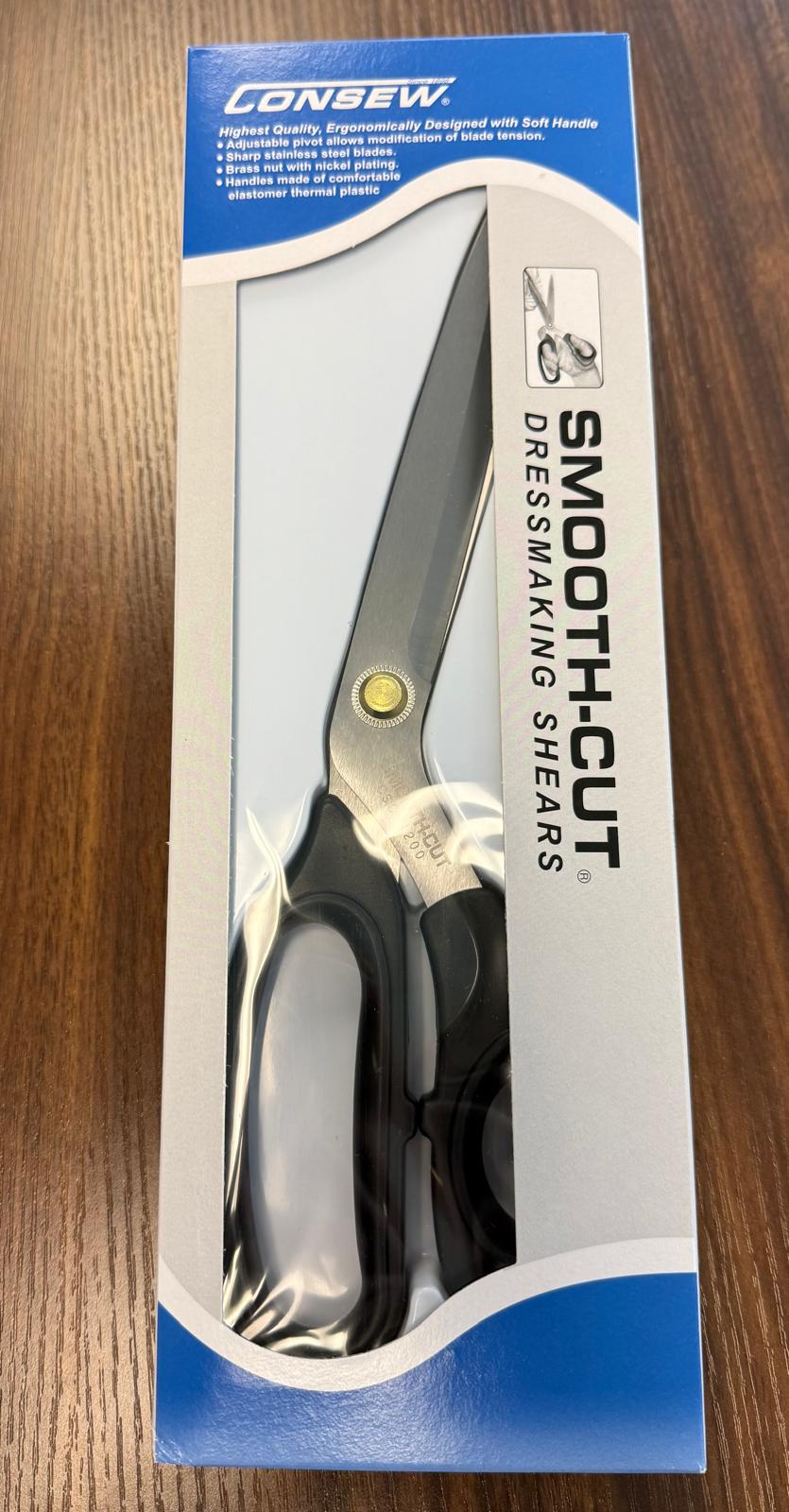 CONSEW SMOOTH-CUT CSC-1200 12"DRESSMAKER'S SHEARS SCISSORS