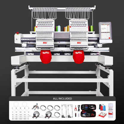 BAi THE VISION-2HEADS — Commercial Embroidery Machine