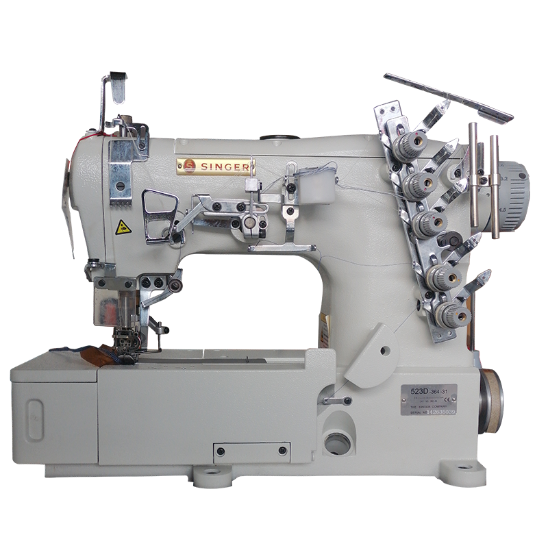 SINGER 523D-364-31-03 3 Needle Flatbed Coverstitch Industrial Sewing Machine Ass image 0