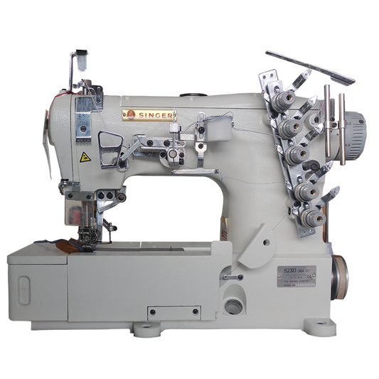 SINGER 523D-364-31-03 3 Needle Flatbed Coverstitch Industrial Sewing Machine Ass image 0