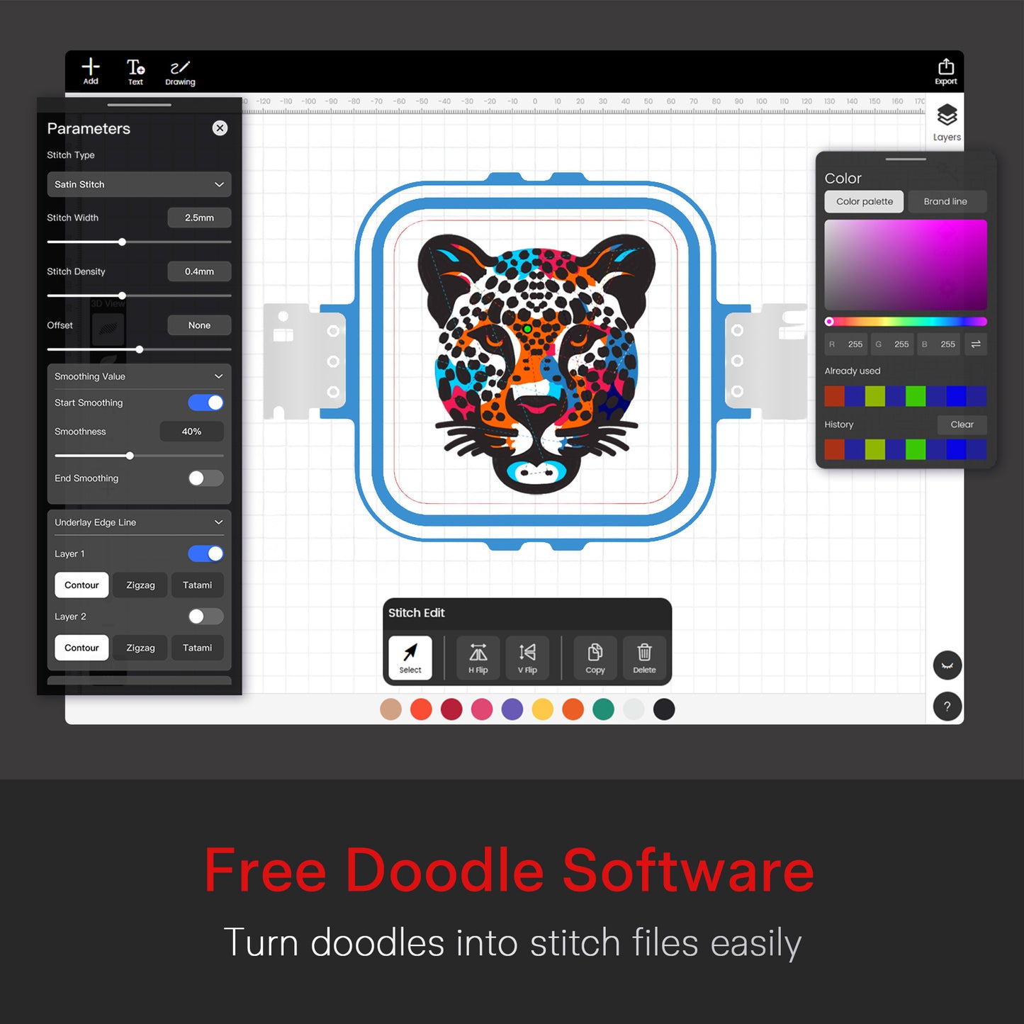 BAi THE MIRROR — Commercial Embroidery Machine