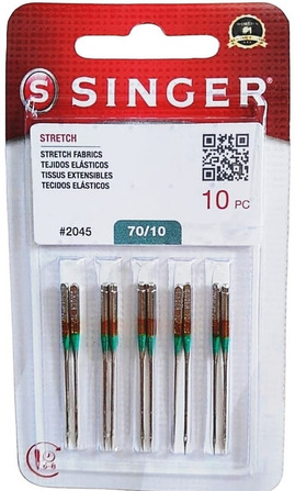 NEEDLE SINGER® 2045 #70-10 BLISTER 10 NEEDLE