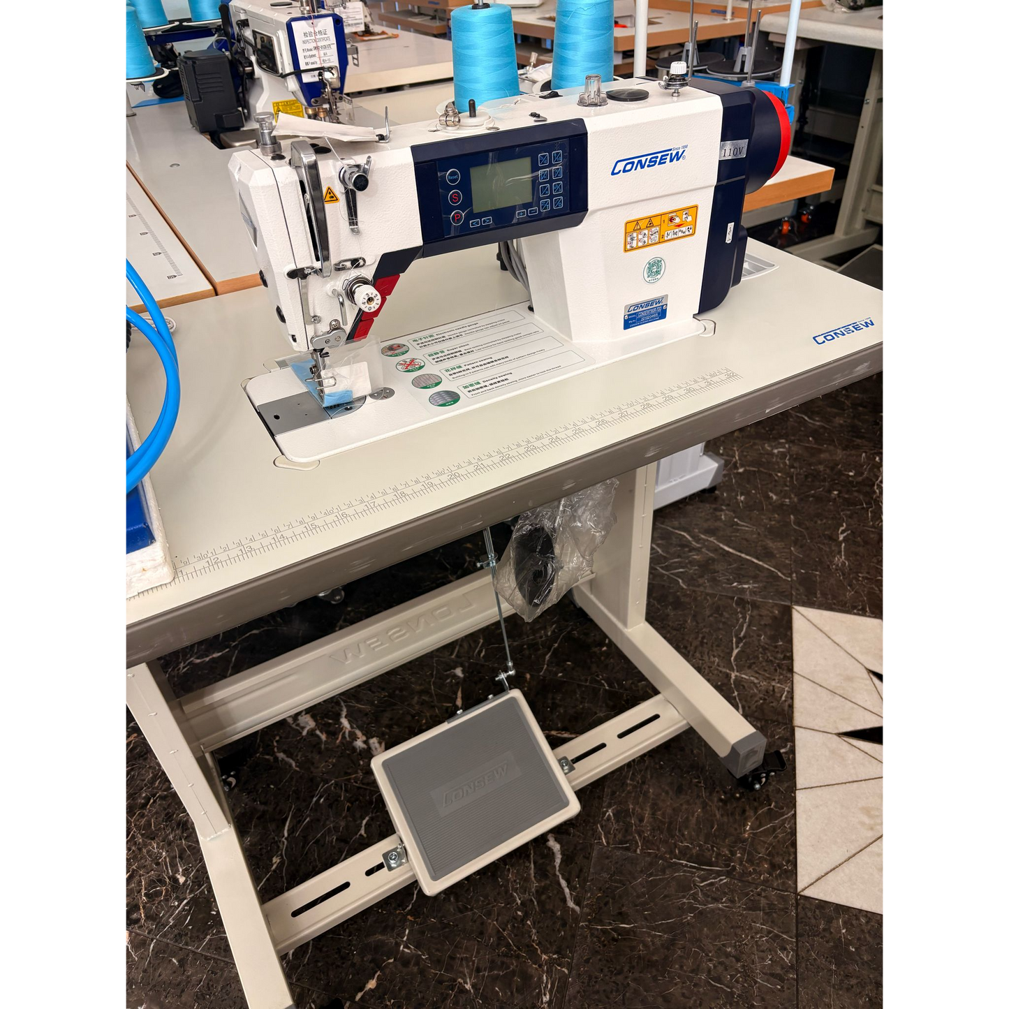 CONSEW 7360R-7DD Single Needle  with table image 1