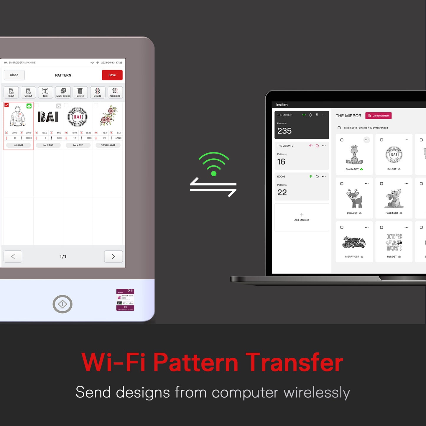 BAi THE MIRROR — Commercial Embroidery Machine