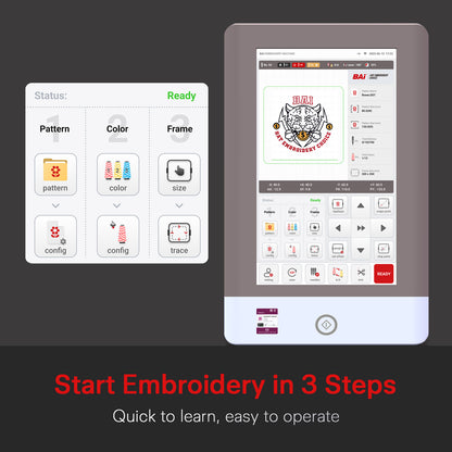 BAi THE VISION Commercial Embroidery Machine