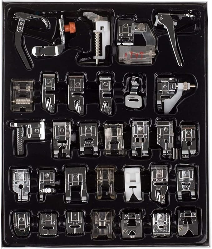 32-Piece Multifunctional Sewing Machine Presser Foot Set