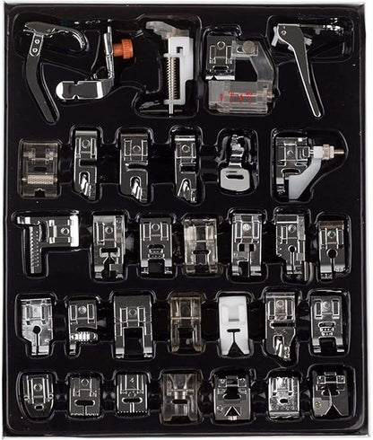 32-Piece Multifunctional Sewing Machine Presser Foot Set