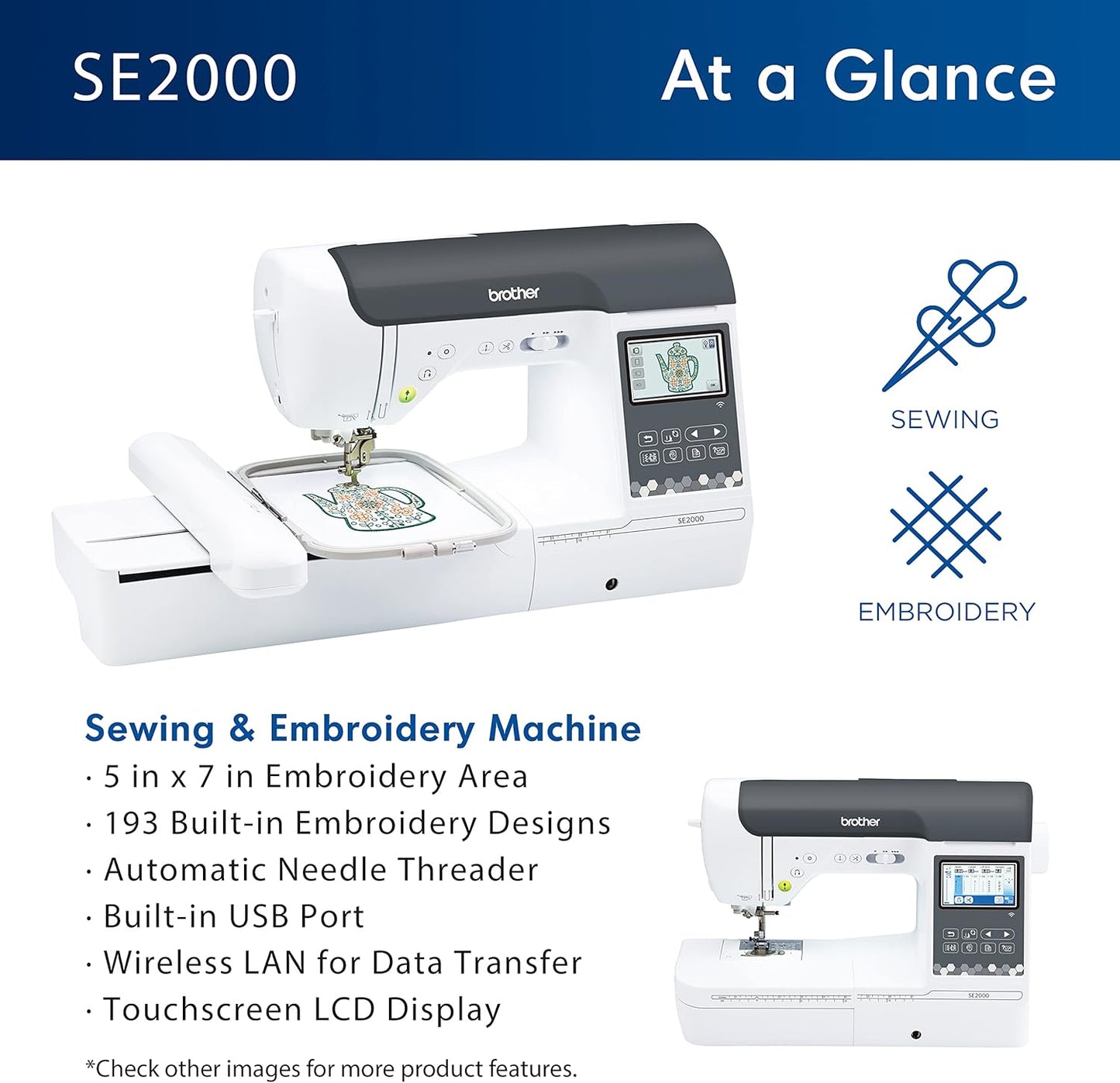 SE2000 Sewing and Embroidery Machine