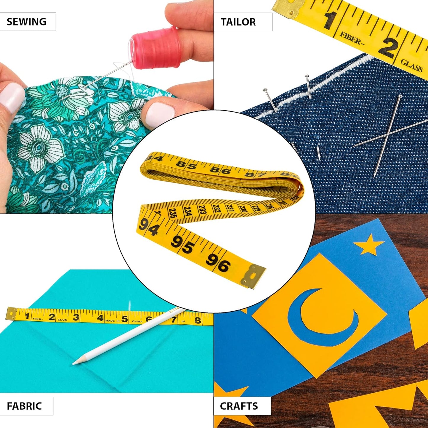 Singer 00258 Extra Long Vinyl Tape Measure, 96-Inch (Single) (1)