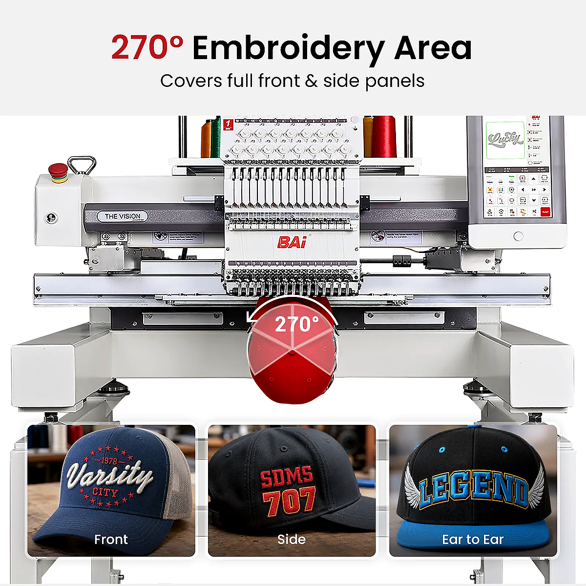 BAi® The Vision Commercial Embroidery Machine