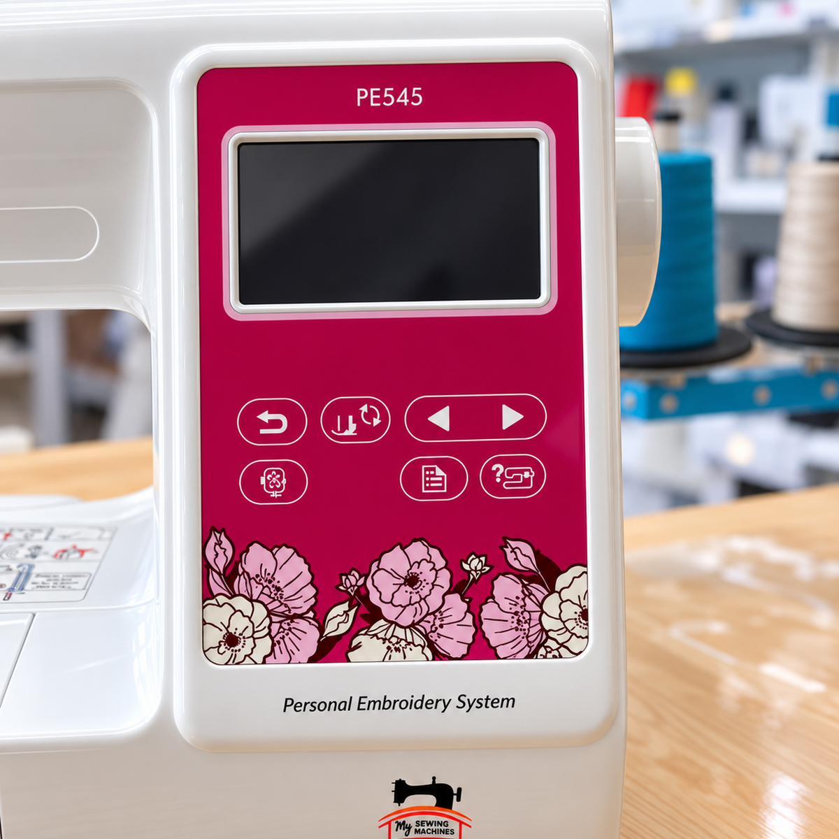 Brother® PE545 Computerized Embroidery Machine Home.