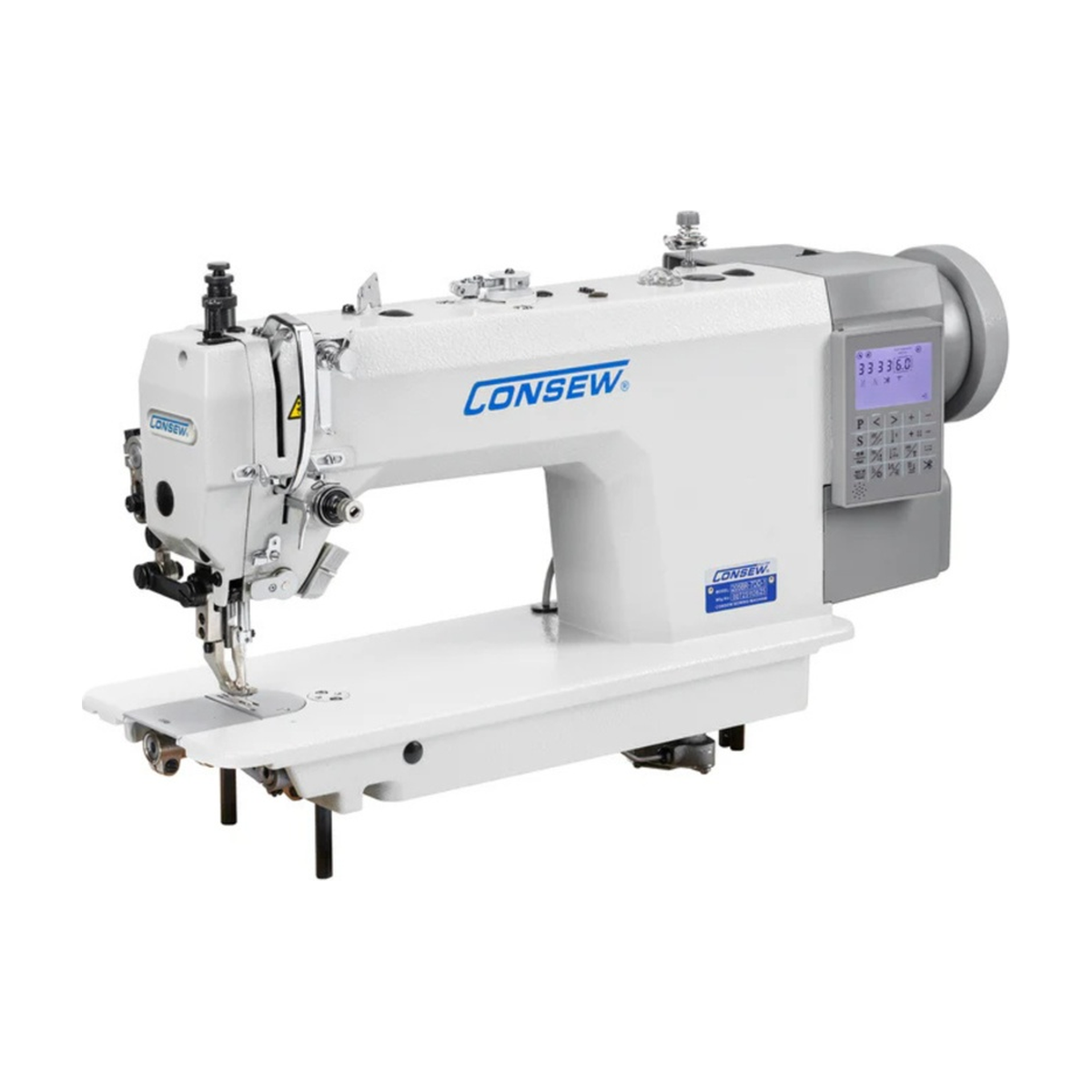 CONSEW® 205RB-7DD-1 Heavy-Duty Walking Foot Industrial Sewing Machine – Complete with Table & Stand
