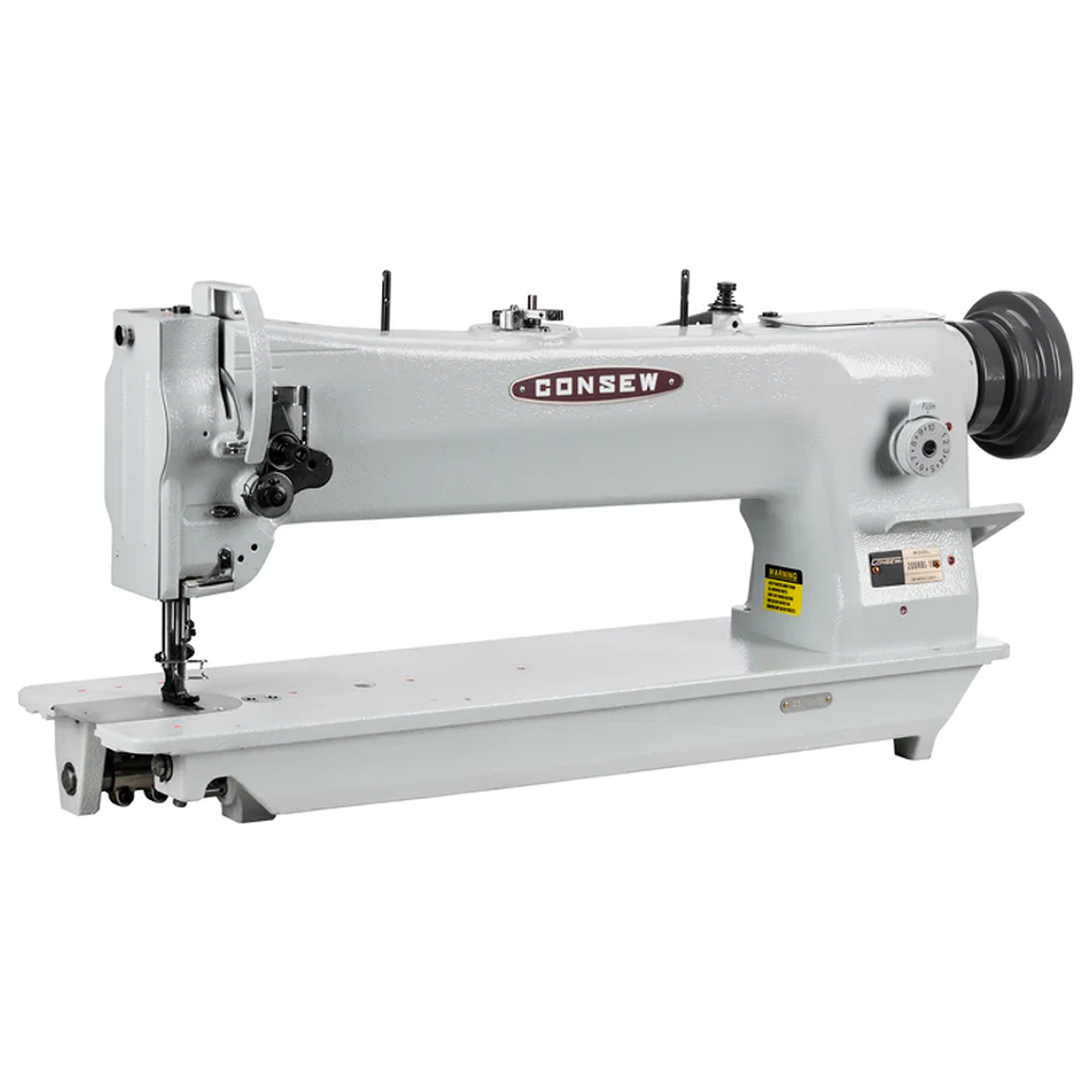 CONSEW® 206RBL-18 18-Inch Long Arm Heavy-Duty Walking Foot Industrial Sewing Machine – Complete with Table & Stand