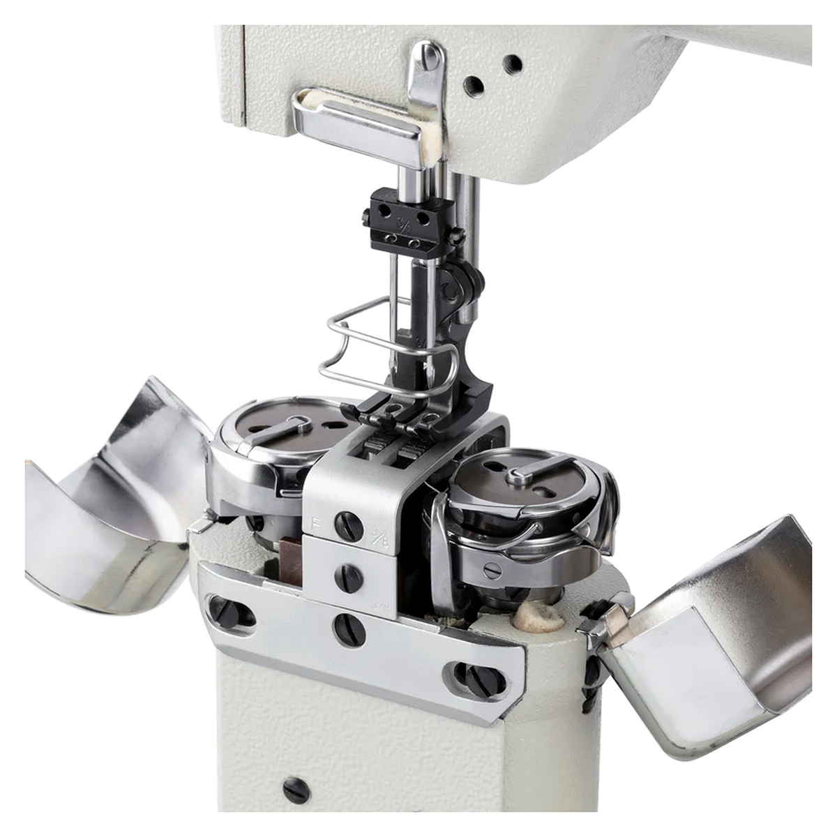CONSEW® 389RB-2 Heavy-Duty Two-Needle Post-Bed Walking Foot Industrial Lockstitch Sewing Machine – Complete with Table & Stand