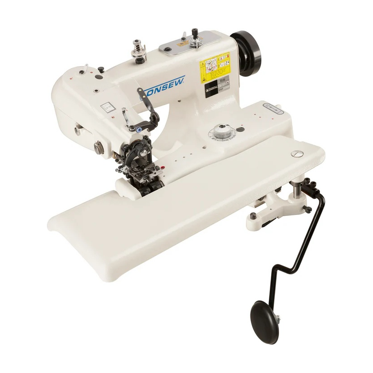 CONSEW® CM-101-1 Industrial Blindstitch Sewing Machine – Complete with Table & Stand