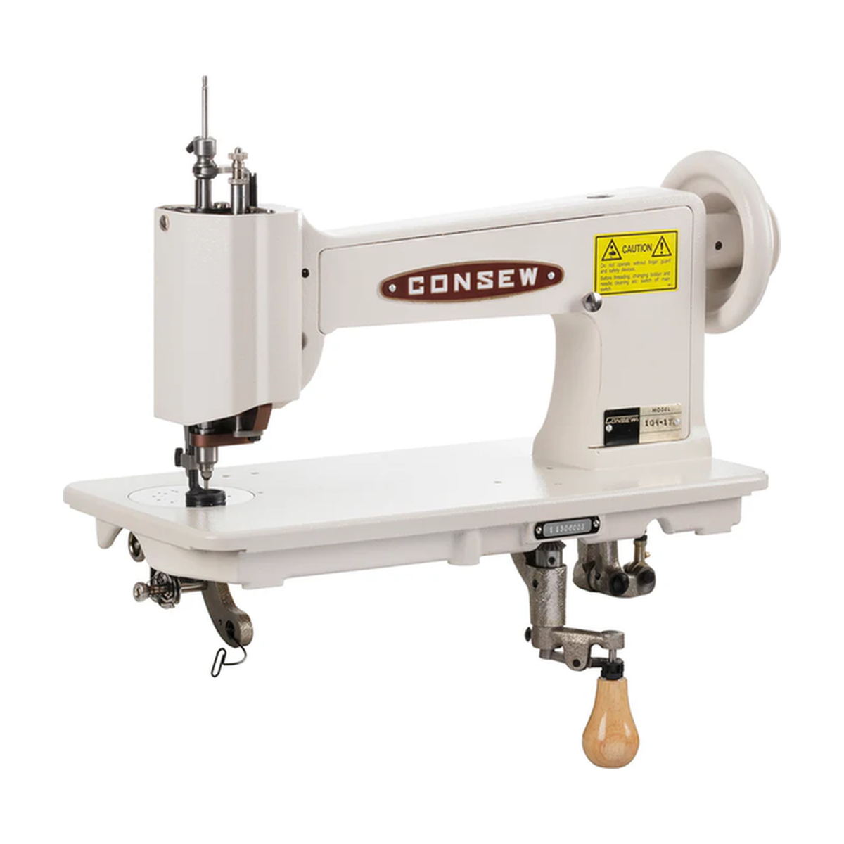 CONSEW® 104-1T Industrial Sewing Machine – Complete with Table & Stand