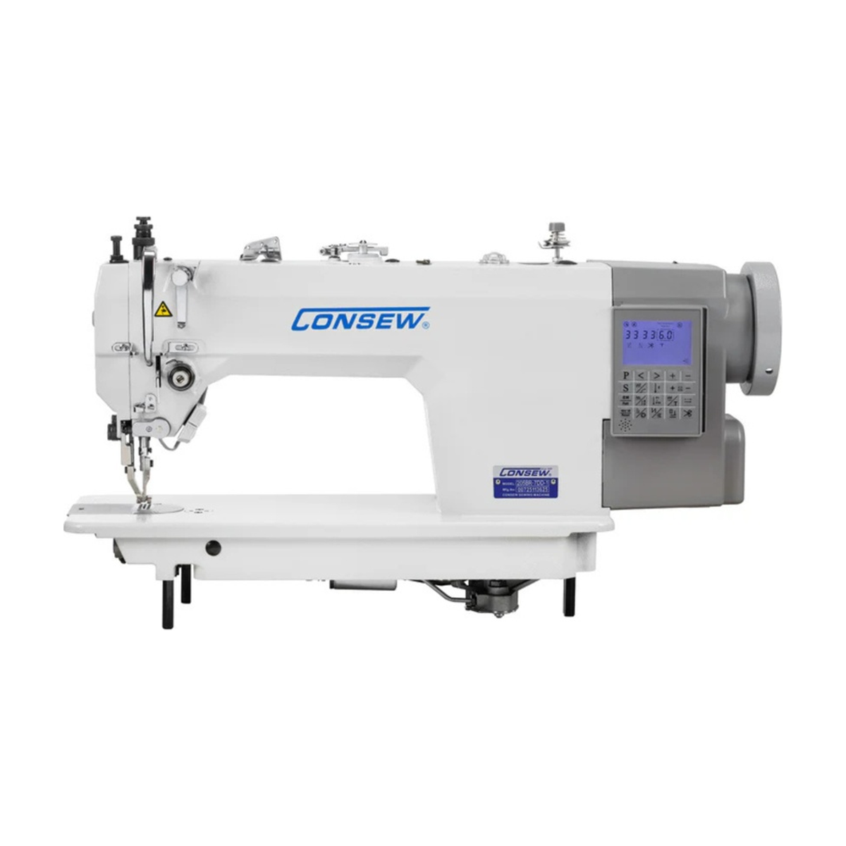 CONSEW® 205RB-7DD-1 Heavy-Duty Walking Foot Industrial Sewing Machine – Complete with Table & Stand