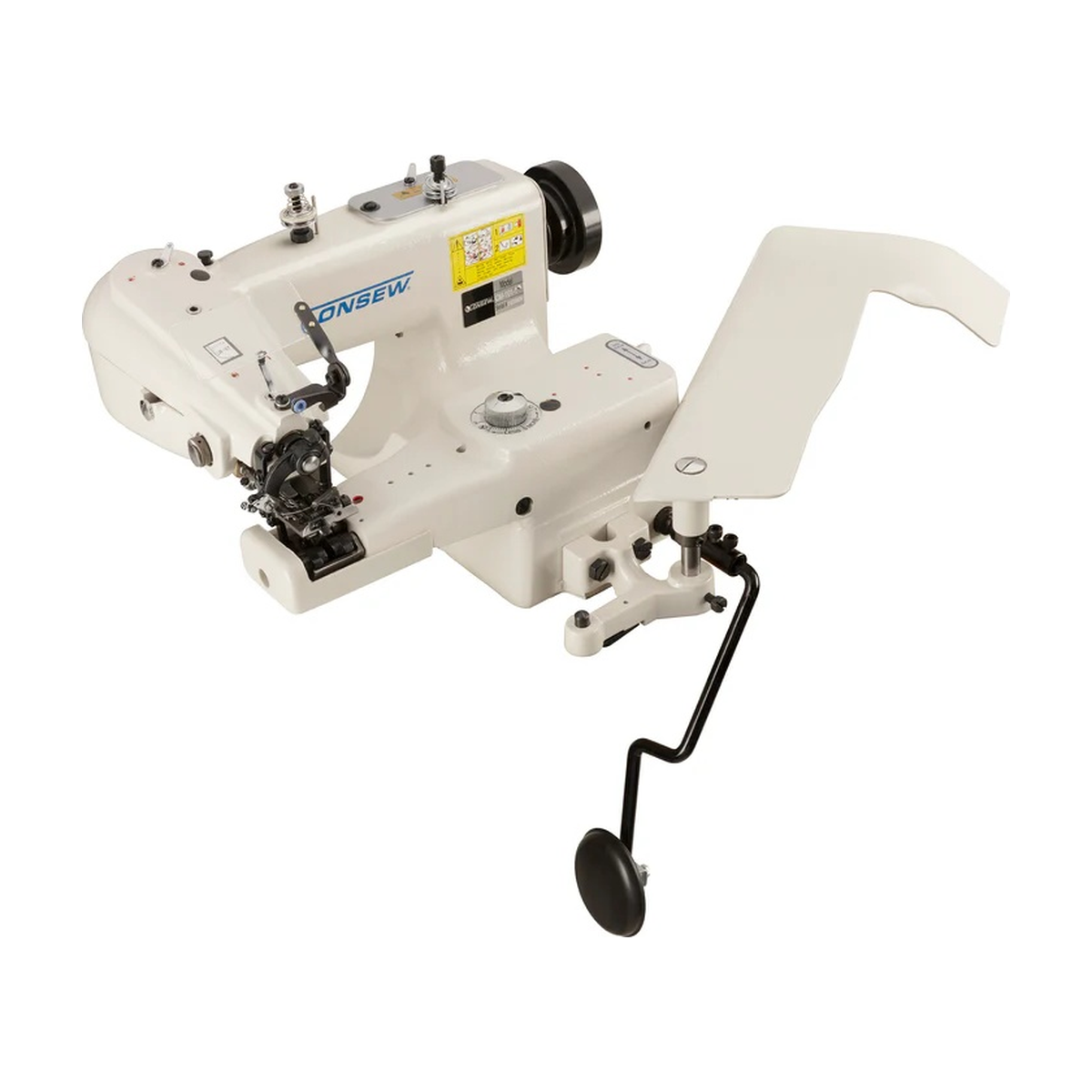 CONSEW® CM-101-1 Industrial Blindstitch Sewing Machine – Complete with Table & Stand