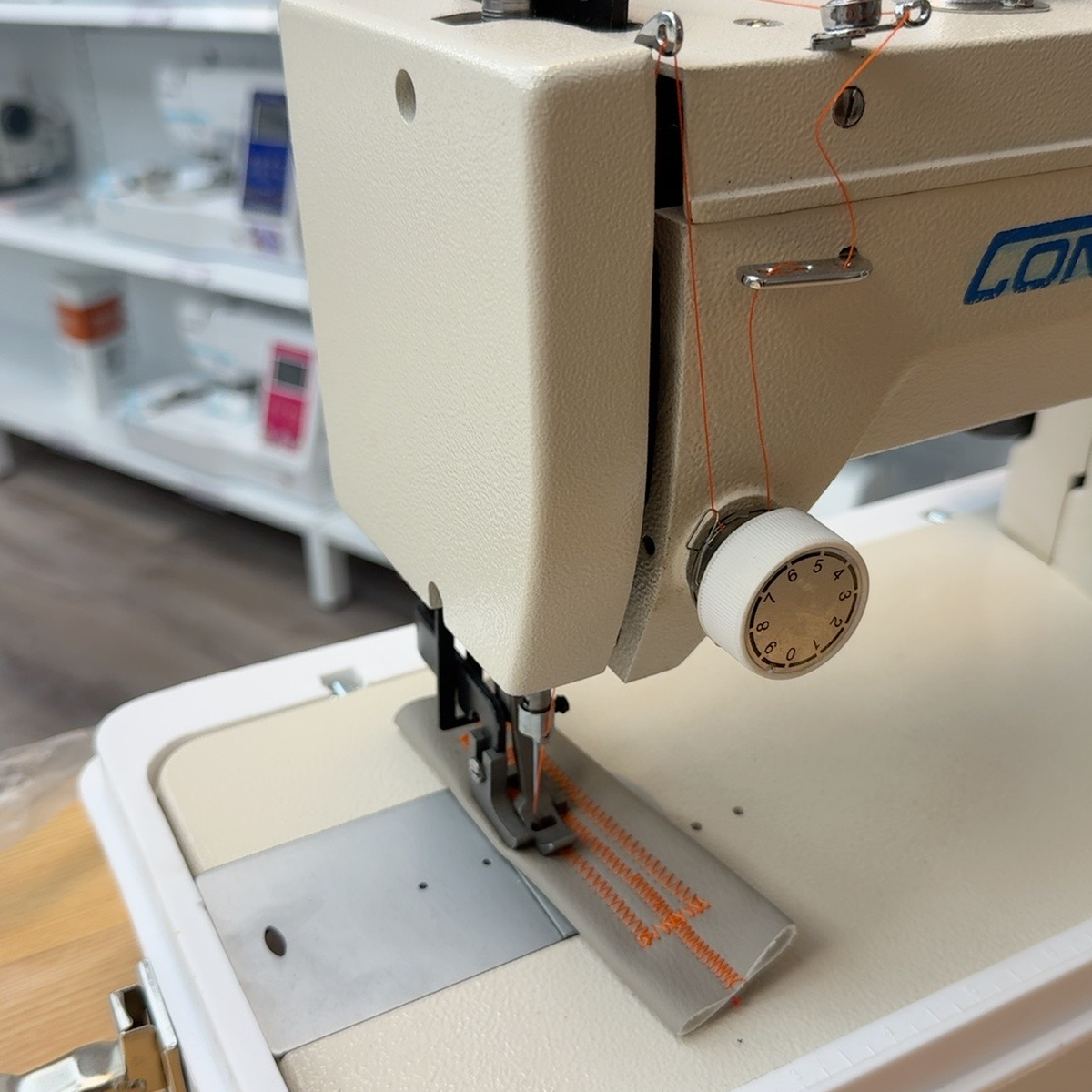 CONSEW® CP146RL Portable Walking Foot Sewing Machine with Hard Carrying Case Included