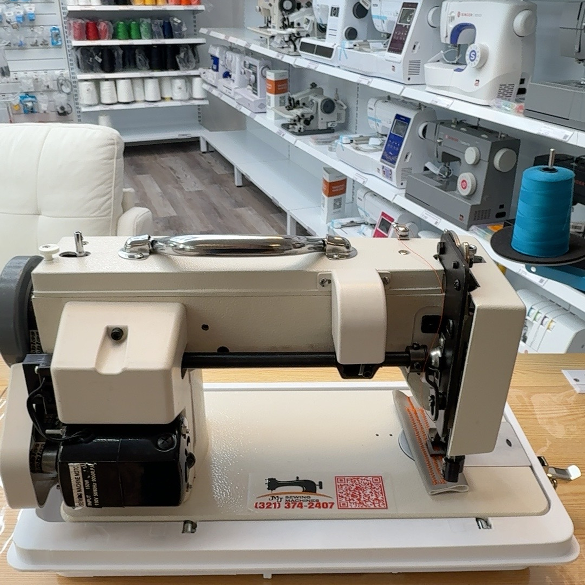CONSEW® CP146RL Portable Walking Foot Sewing Machine with Hard Carrying Case Included
