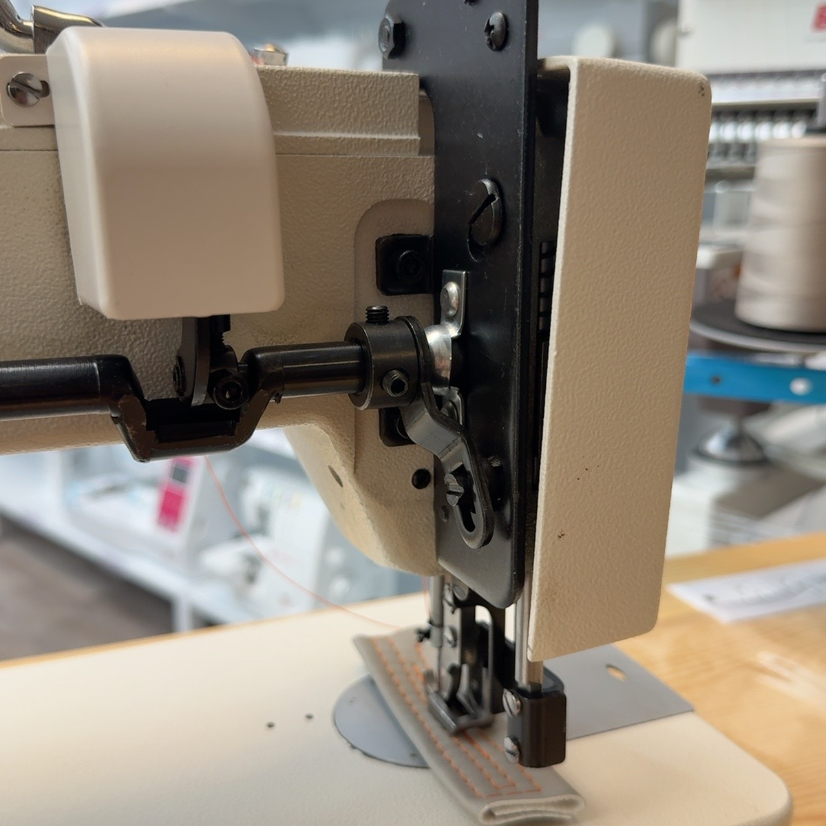 CONSEW® CP206RL Portable Walking Foot Sewing Machine with Hard Carrying Case – Complete with Table & Stand