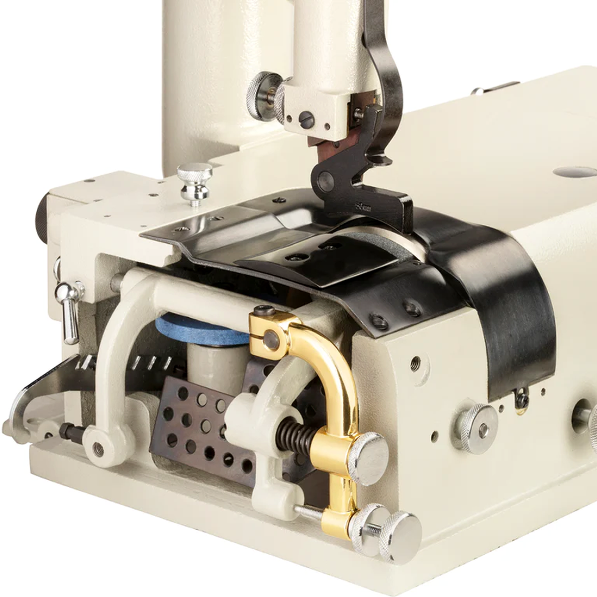 CONSEW® DCS-S4 Leather Skiving Machine with Waste Removal System – Complete with Table & Stand