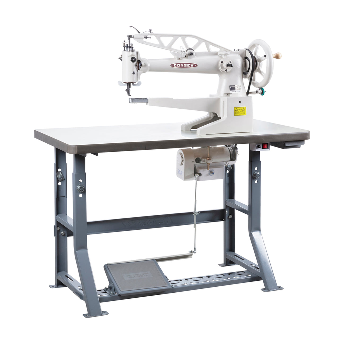 CONSEW® 29BL Industrial Sewing Machine – Complete with Table & Stand
