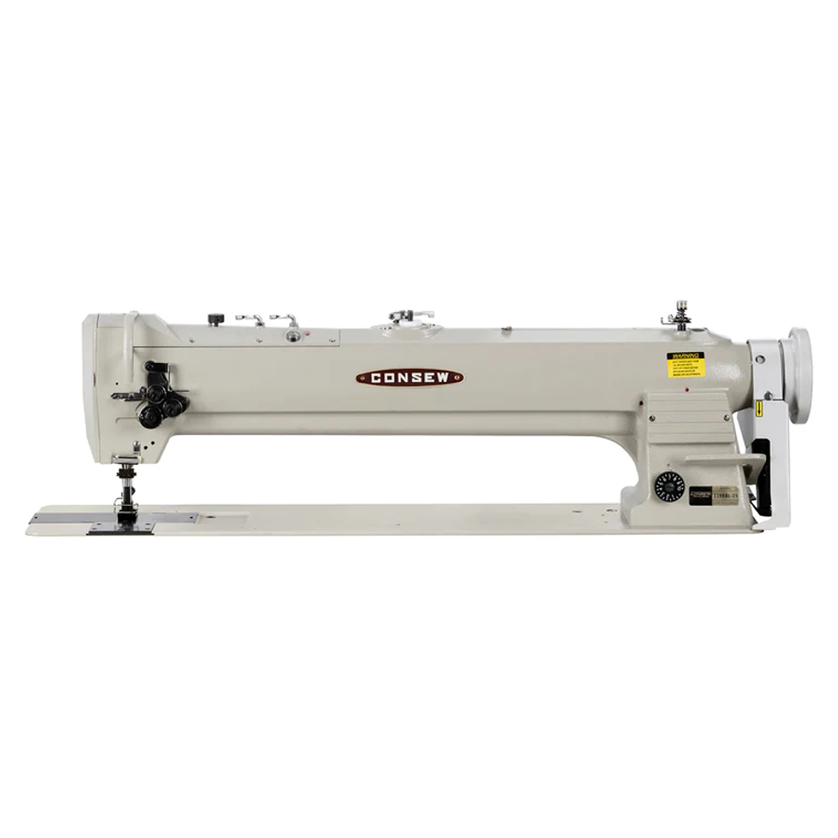 CONSEW® 339RBL-25 25-Inch Extra Long Arm Double-Needle Walking Foot Industrial Sewing Machine – Complete with Table & Stand