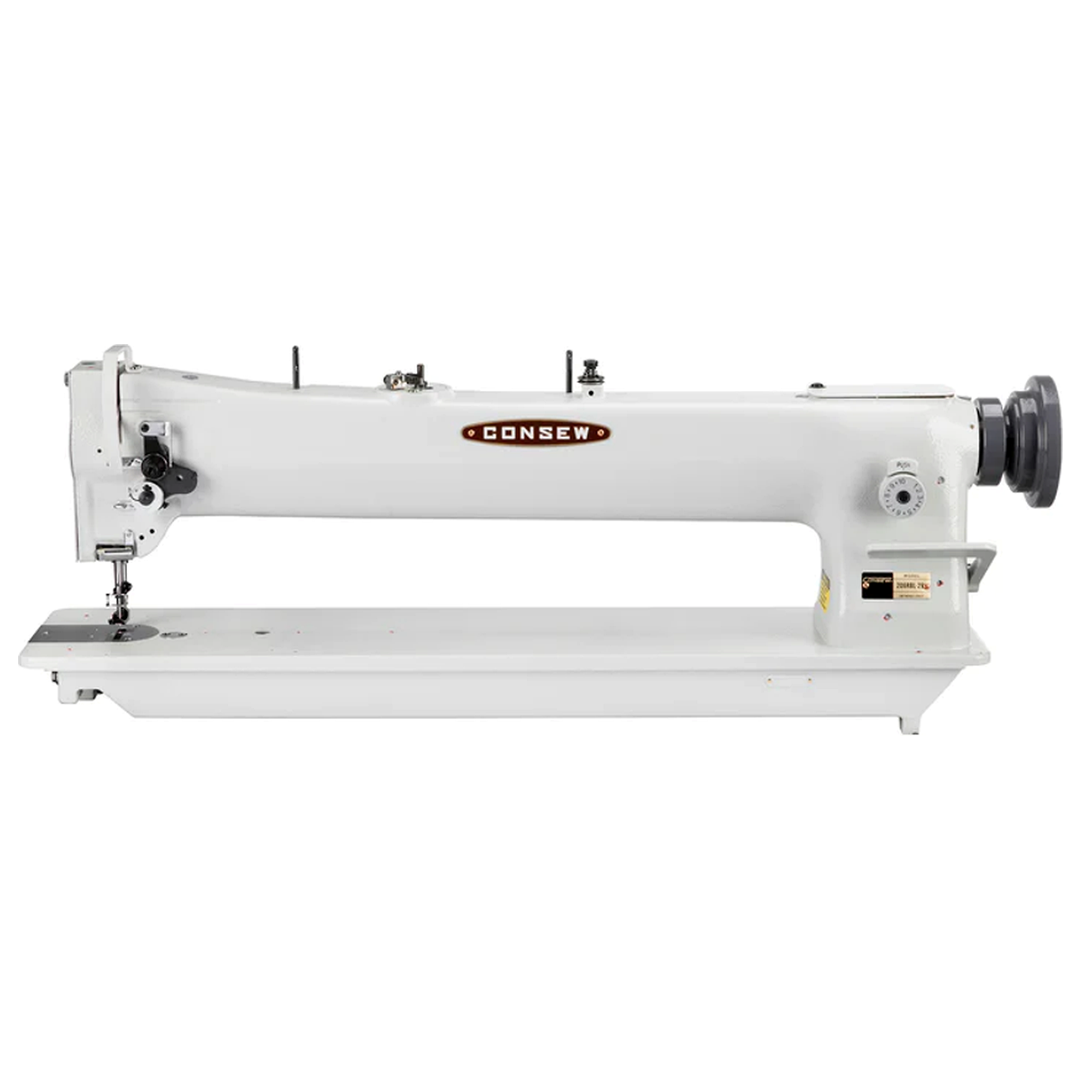 CONSEW® 206RBL-25 25-Inch Extra Long Arm Heavy-Duty Walking Foot Industrial Sewing Machine – Complete with Table & Stand