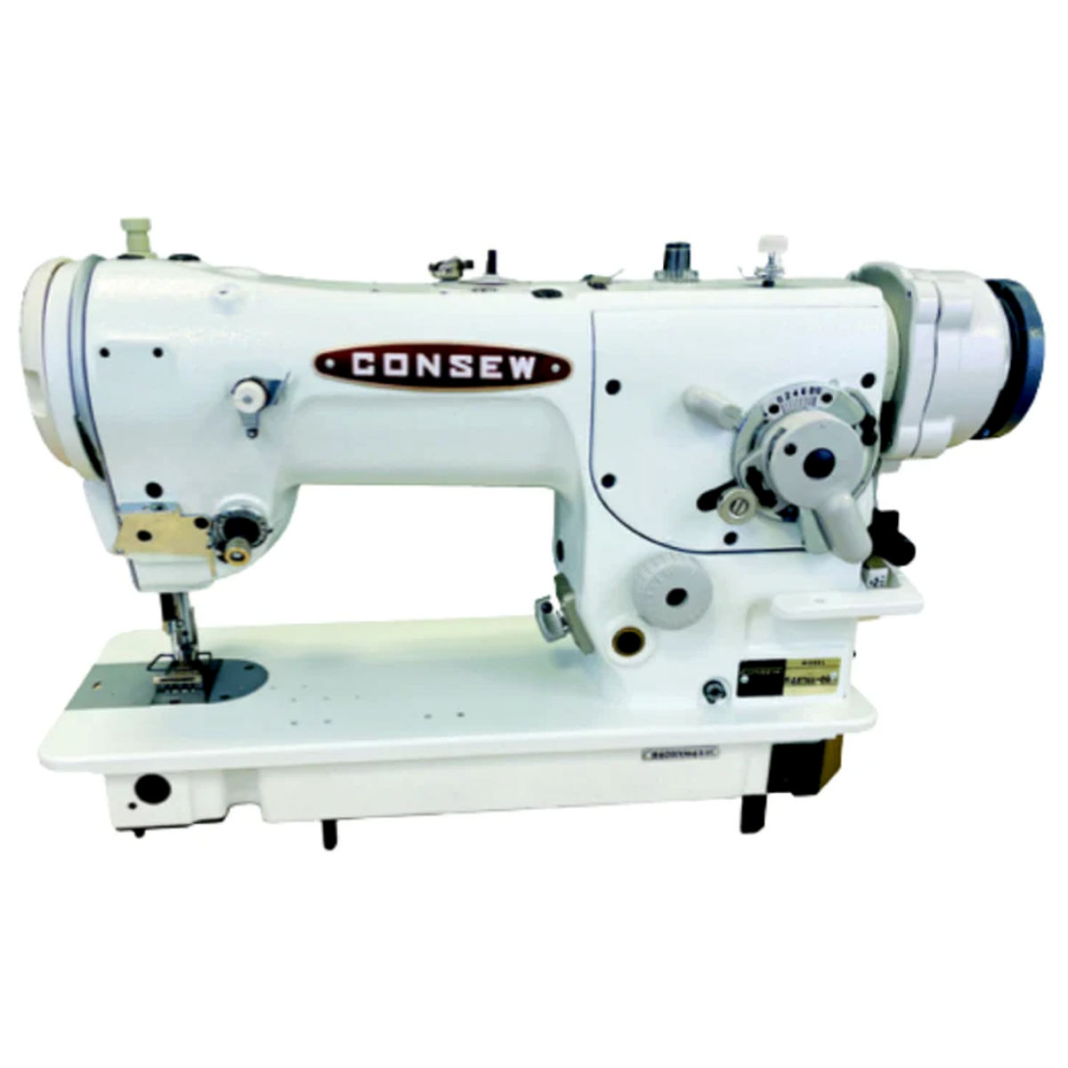 CONSEW® 5457RB-DD Single Needle Walking Foot Industrial Sewing Machine with Direct Drive – Complete with Table & Stand