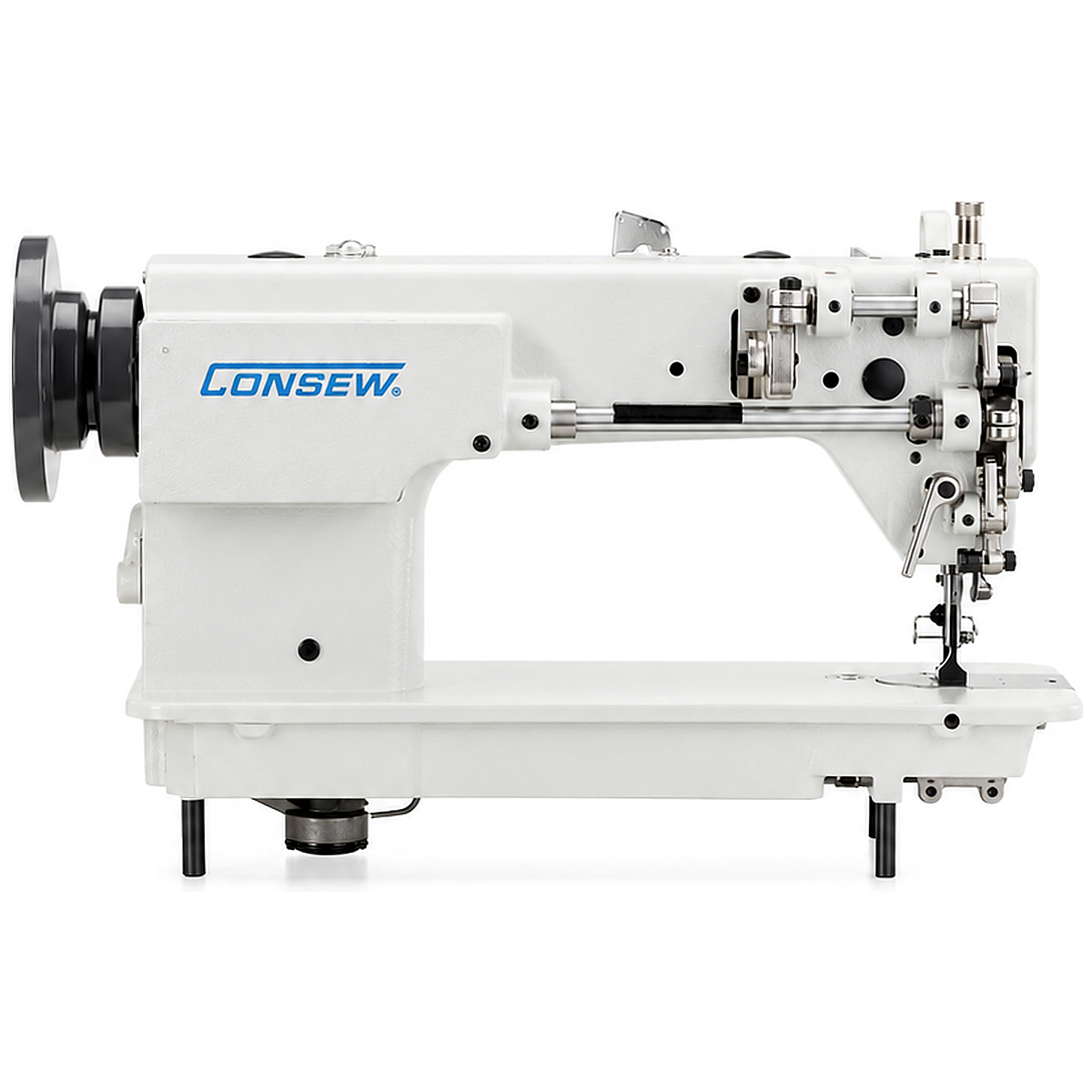 CONSEW® P1206RB-1 Single Needle Walking Foot Industrial Sewing Machine – Complete with Table & Stand