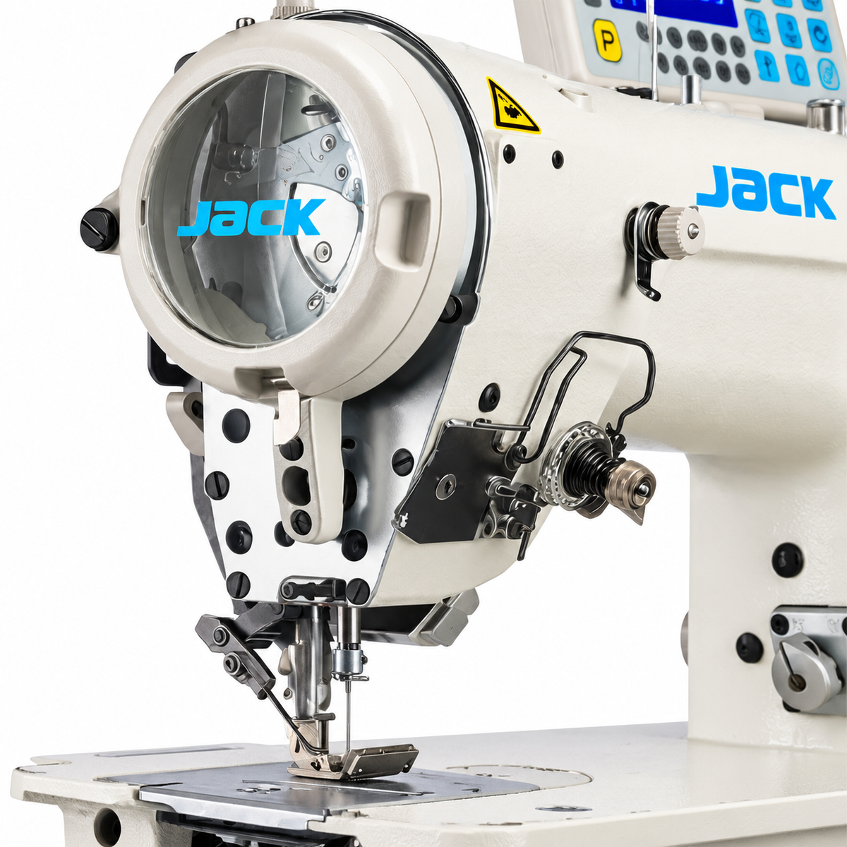 JACK® JK-T2284B-4E Single Needle Standard & 3-Step Zigzag Direct Drive Industrial Sewing Machine – Complete with Table & Stand