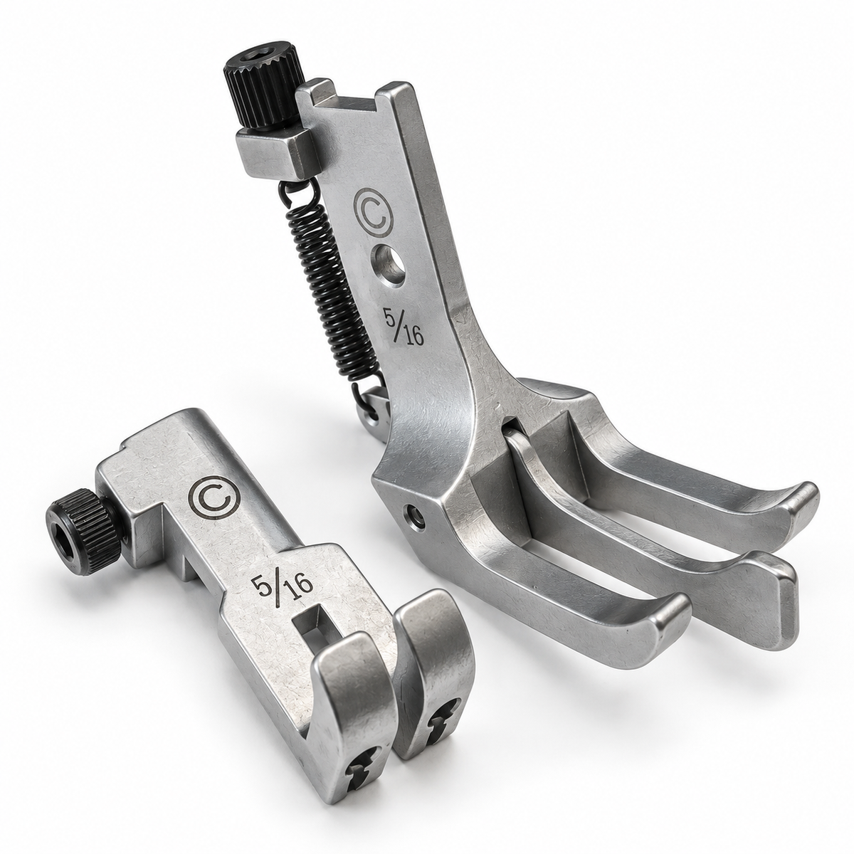 Presser Foot Set with Guide  for 2-Needle Industrial Sewing Machines