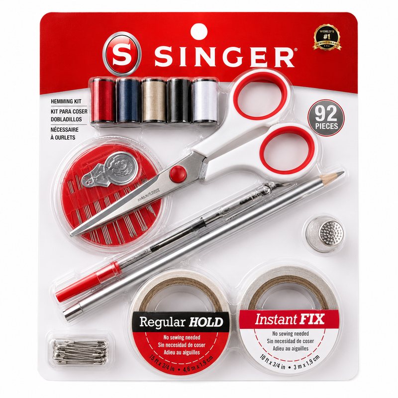 SINGER® Hemming Kit — 92 Piece Sewing &amp; Hem Repair Set