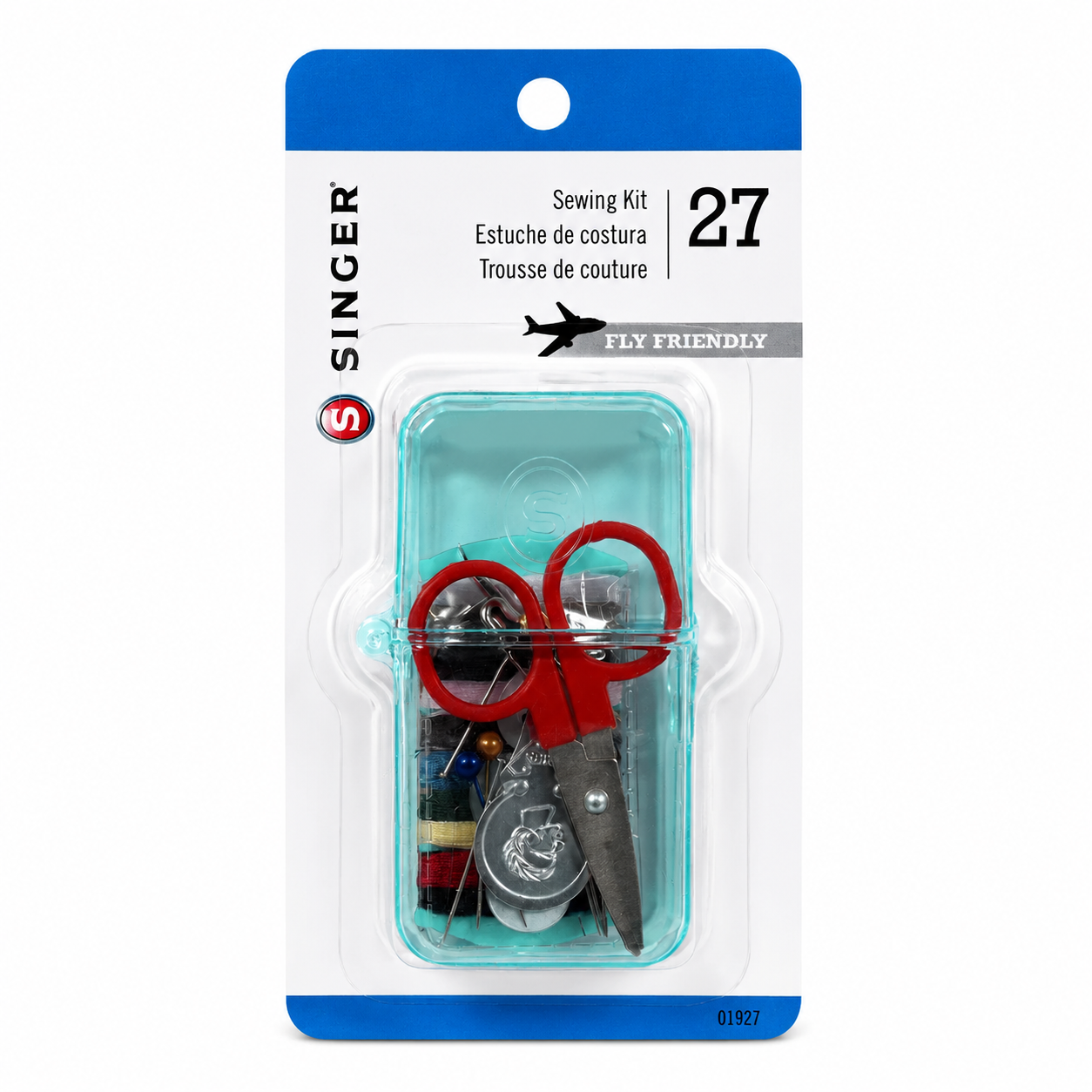SINGER® 27-Piece Travel Sewing Kit – Assorted Colors