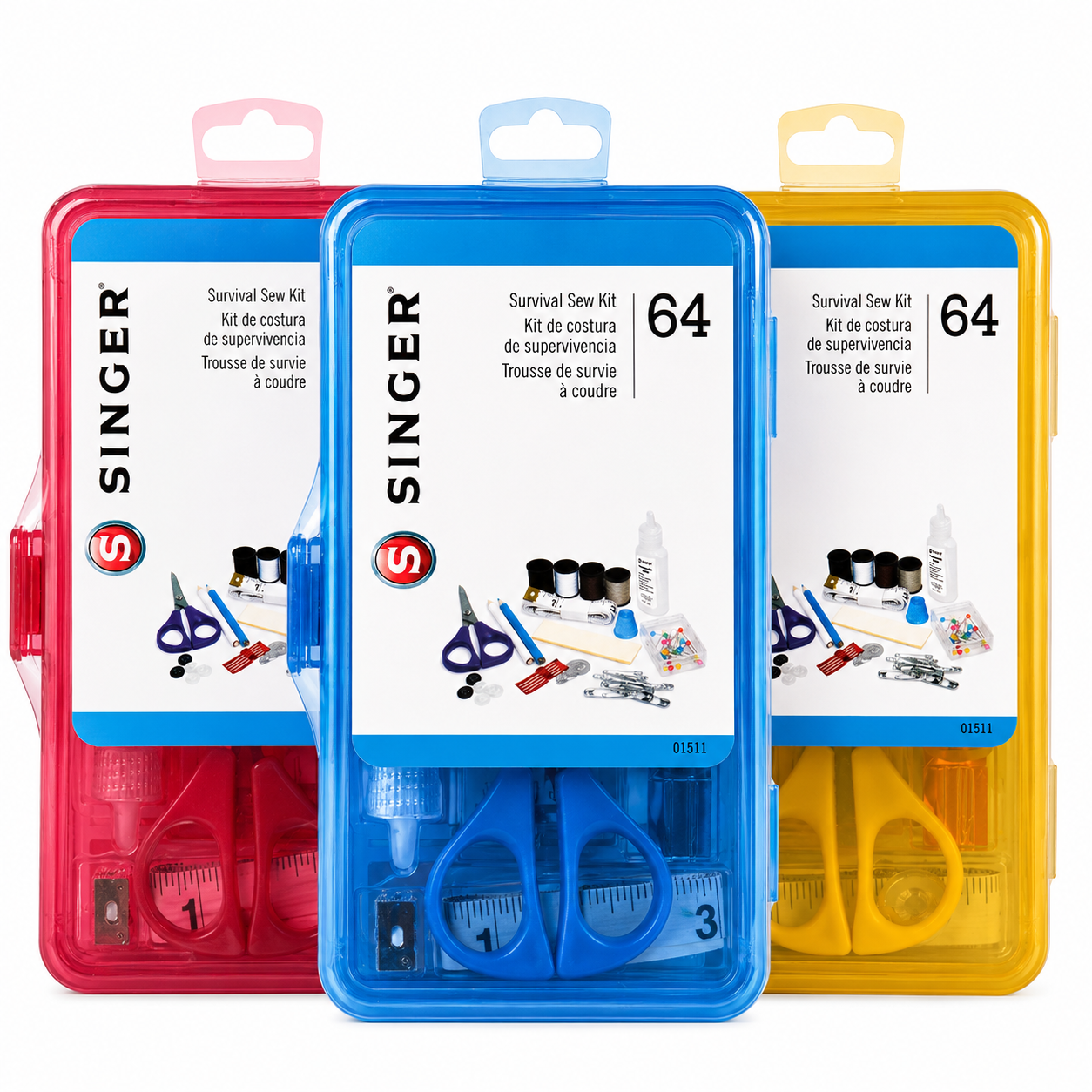 SINGER® 64-Piece Survival Sewing Kit with Storage Case