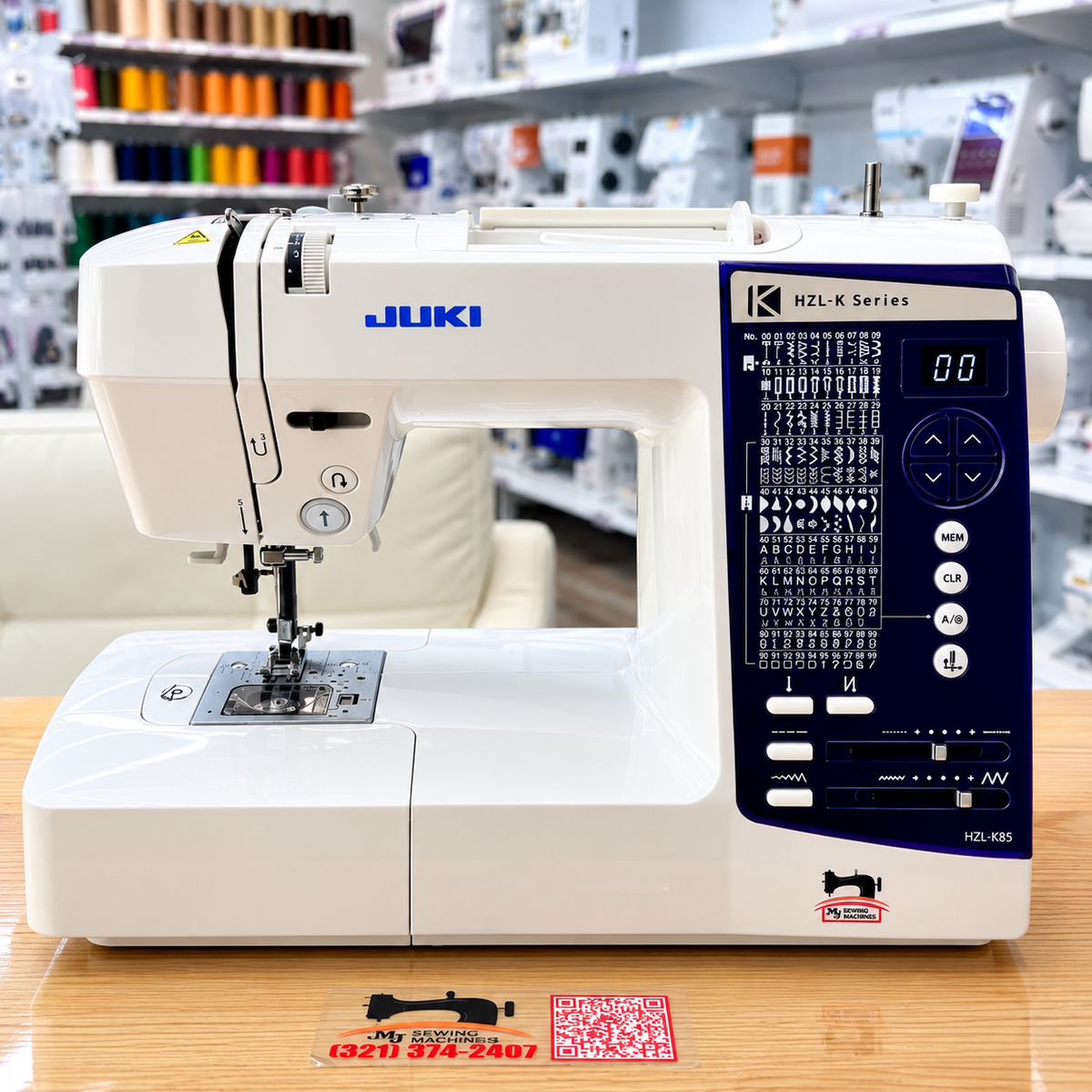 JUKI® HZL-K85 Computerized Home Sewing Machine with 20 Built-In Stitch Patterns