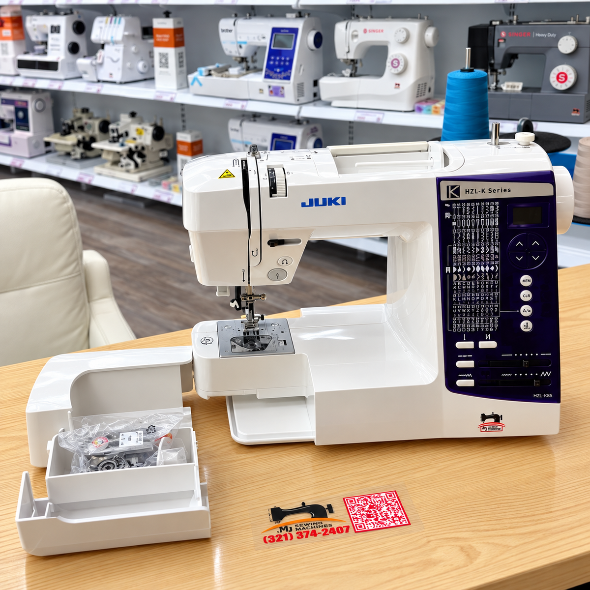 JUKI® HZL-K85 Computerized Home Sewing Machine with 20 Built-In Stitch Patterns