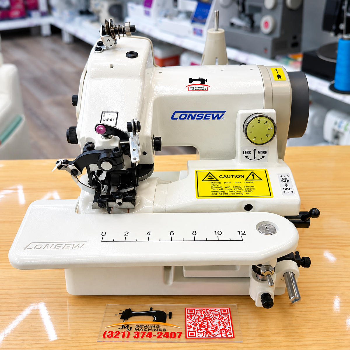 CONSEW® 75T Portable • Single Thread Chainstitch • Skip &amp; Non-Skip Stitch