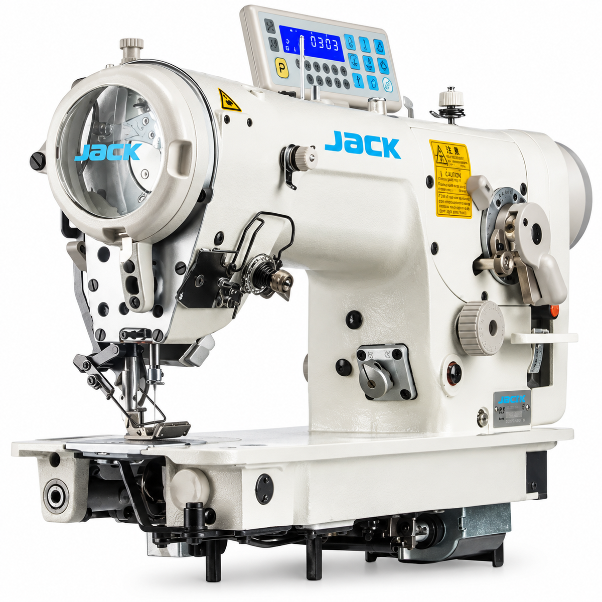 JACK® JK-T2284B-4E Single Needle Standard & 3-Step Zigzag Direct Drive Industrial Sewing Machine – Complete with Table & Stand